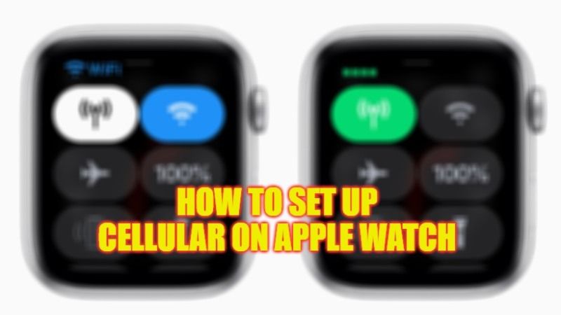 как настроить сотовую связь на Apple Watch