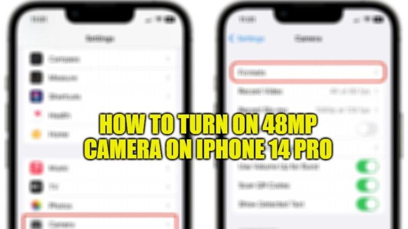 turn on 48mp iphone 14 pro