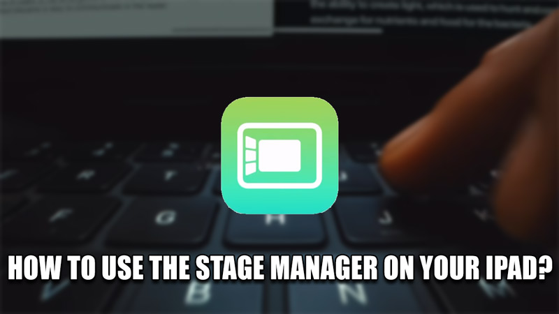 how to use the stage manager on your ipad