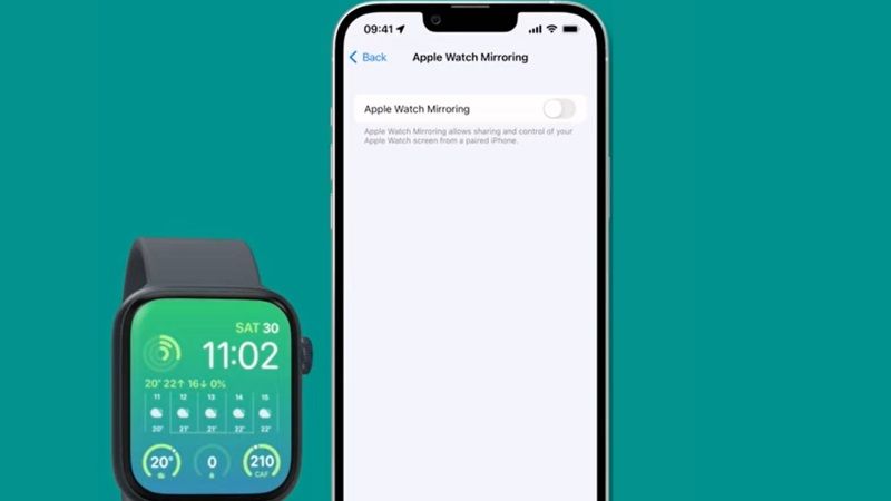 Mirror Apple Watch su iPhone in iOS 16