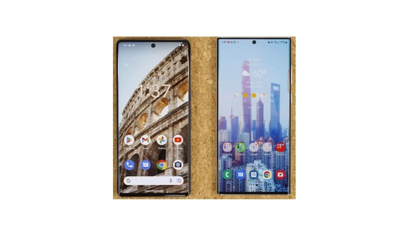 Google Pixel 7 Pro против Samsung Galaxy S22 Ultra
