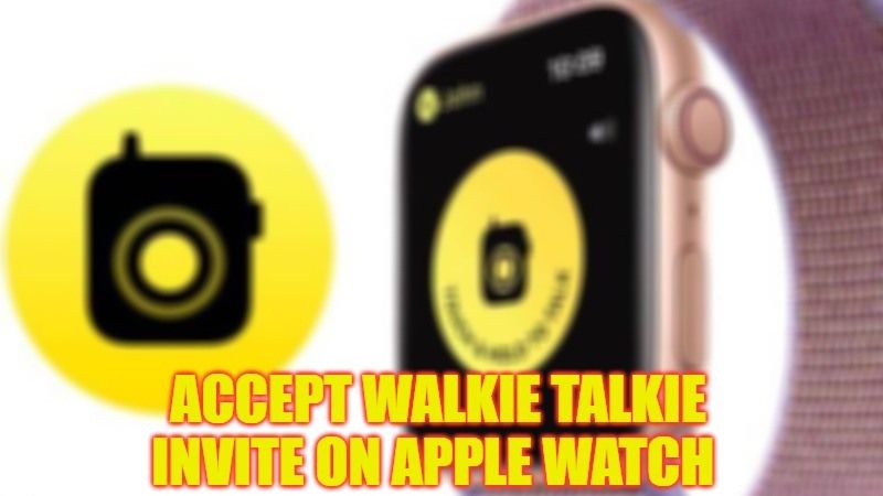 how to accept walkie talkie invite on your apple watch series 8