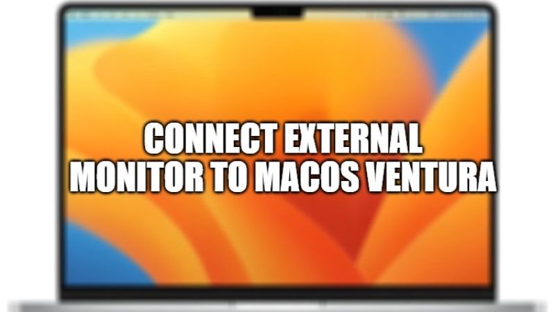 как подключить внешний монитор к macos ventura