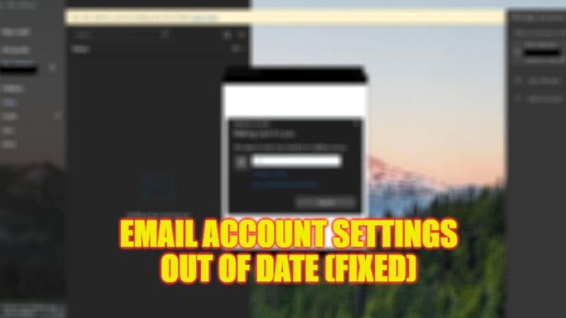 how to fix at&t email account settings out of date