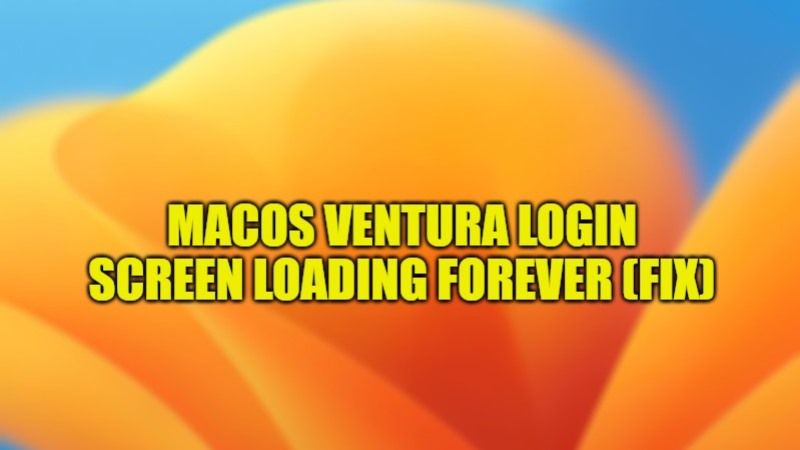 how to fix signing into macbook takes forever after mac ventura issue