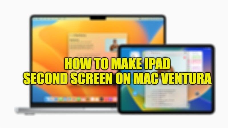 как сделать айпад вторым экраном на маке вентура