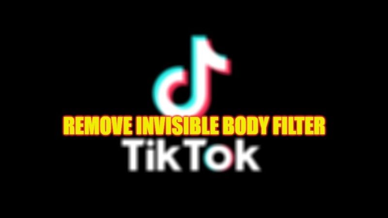 how to remove invisible body filter on tiktok on android