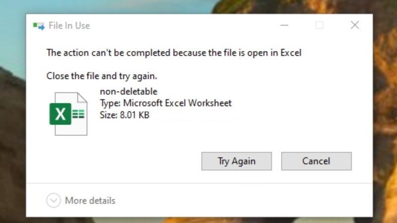 принудительно удалить файлы в Windows 11 или 10