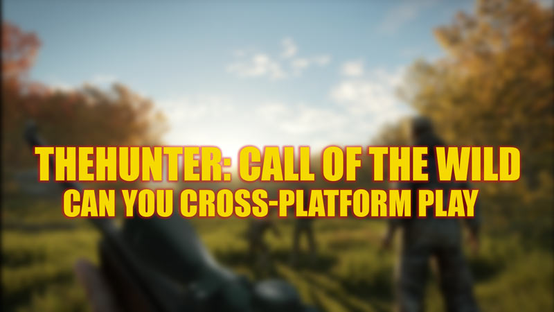 Can you cross-platform play theHunter Call of the Wild game