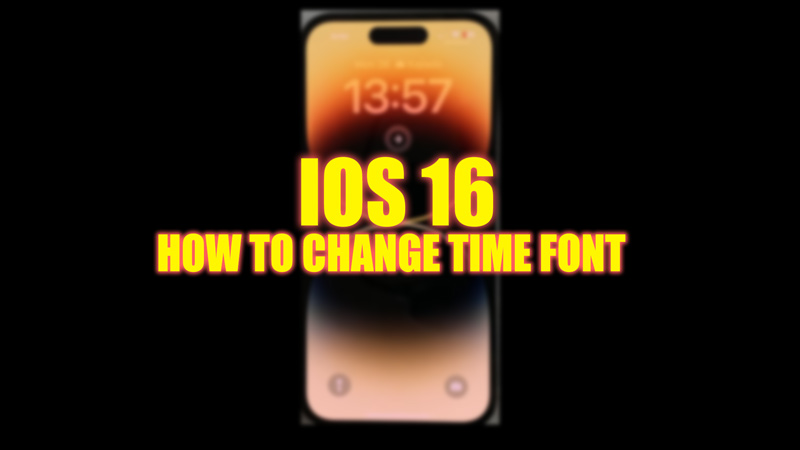 Изменить шрифт времени на iOS 16