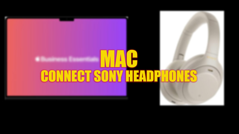 Connect Sony headphones to MacBook