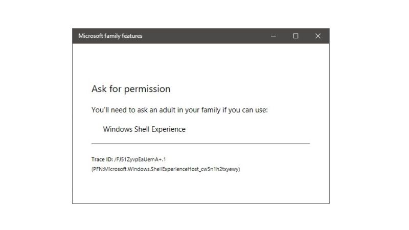 исправить ошибку разрешения оболочки Windows, вам нужно будет спросить взрослого в вашей семье, можете ли вы использовать