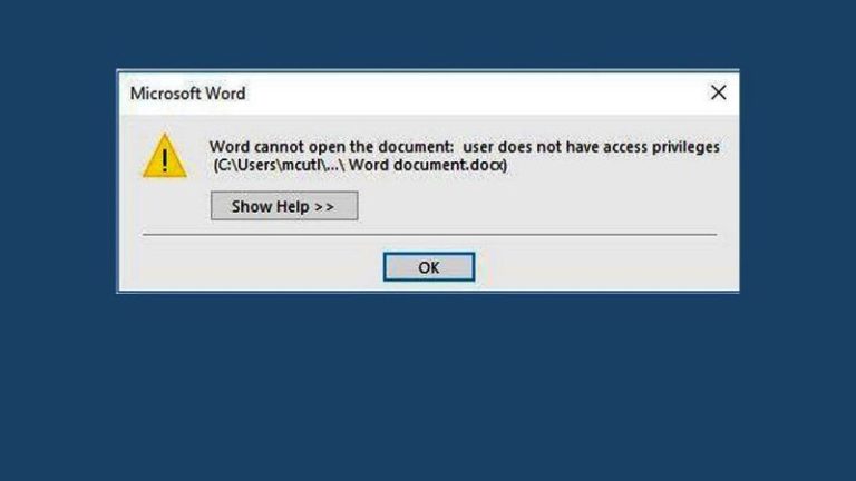 get rid of file permission error microsoft word