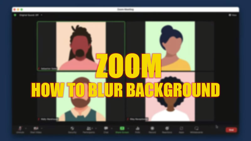 How to Blur Background on Zoom