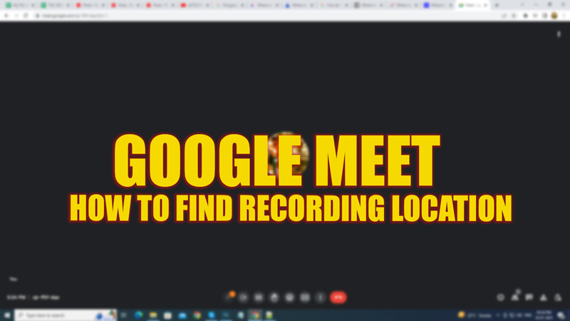 Как найти место записи встречи Google