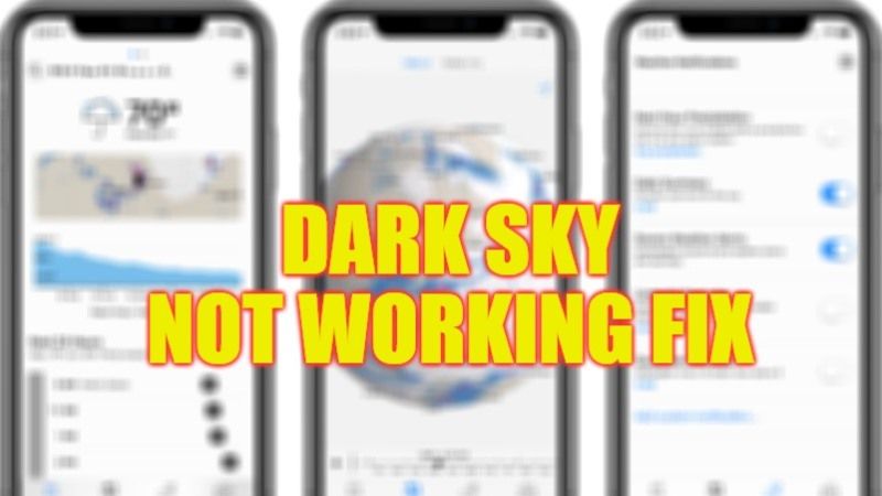 how to fix dark sky not working