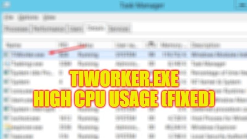 как исправить высокую загрузку процессора tiworker.exe