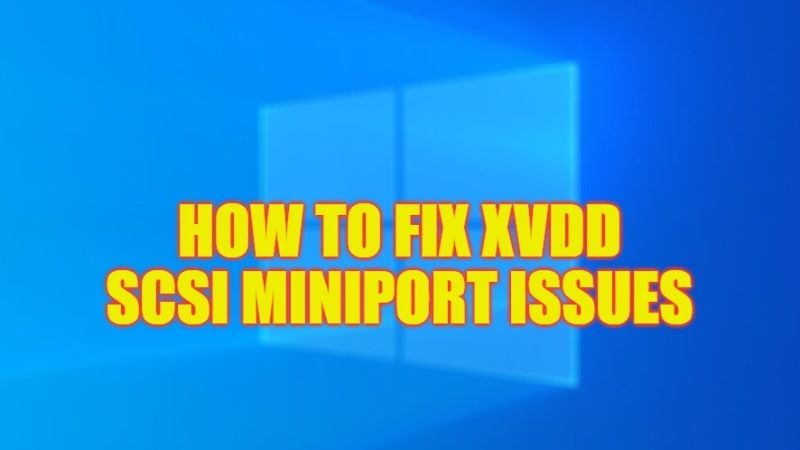 как исправить проблемы с мини-портом xvdd scsi