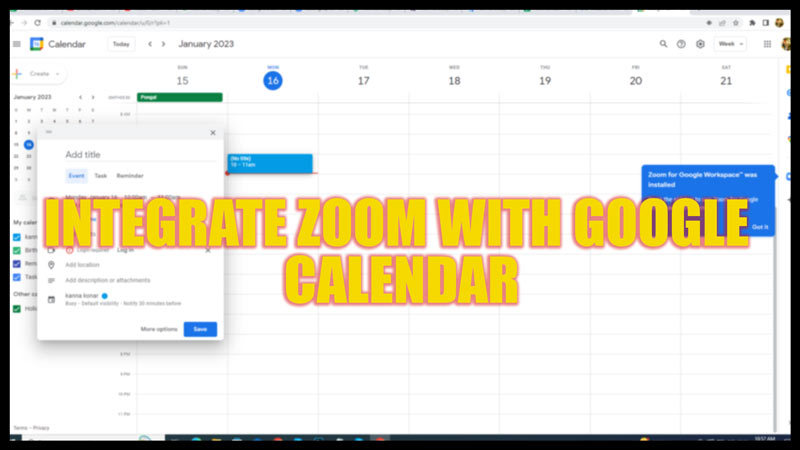 Zoom: How to Integrate with Google Calendar (2023)