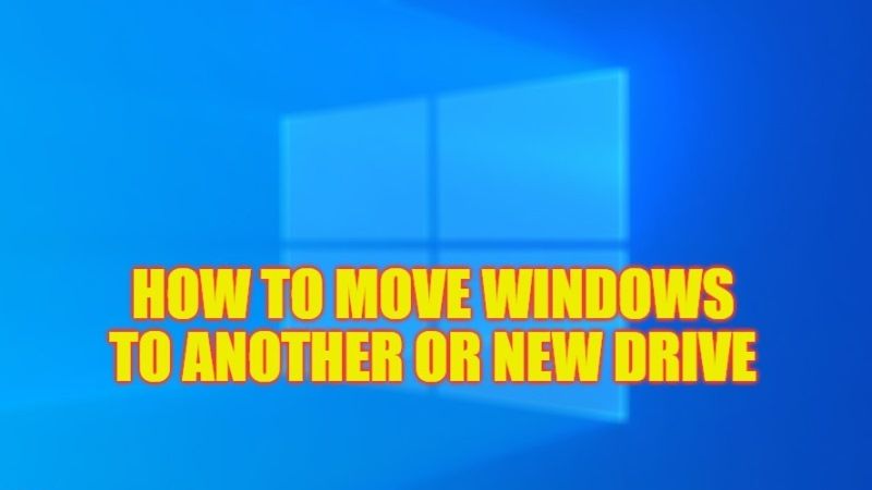 как переместить окна на другой или новый диск