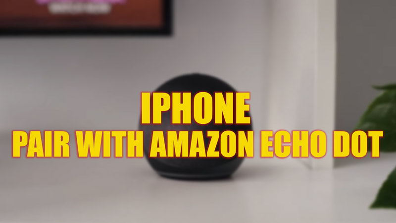 Pair iPhone withy Amazon Echo Dot