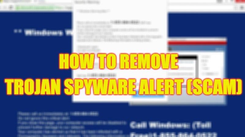 how to remove trojan spyware alert scam