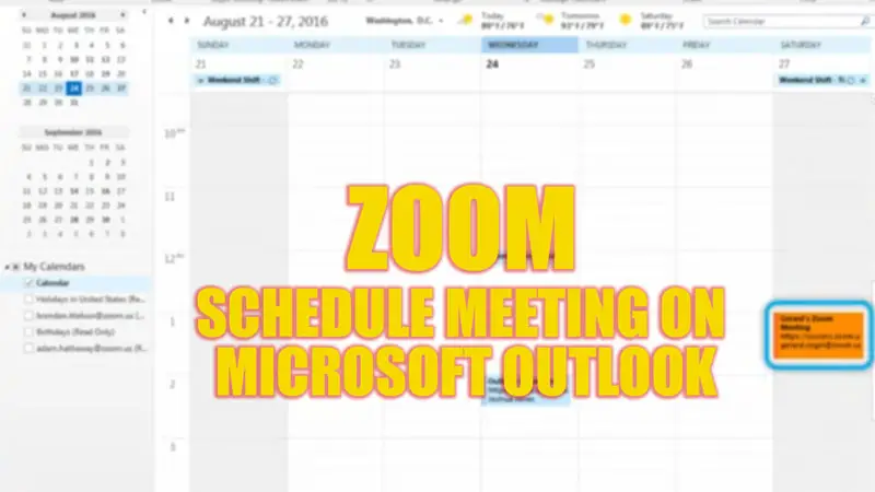 Запланируйте встречу Zoom в Microsoft Outlook