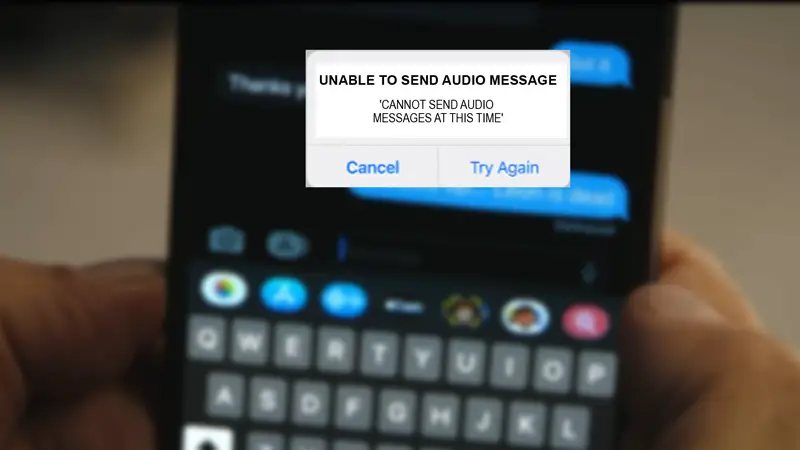 Невозможно отправить аудиосообщение на iPhone с iOS 16