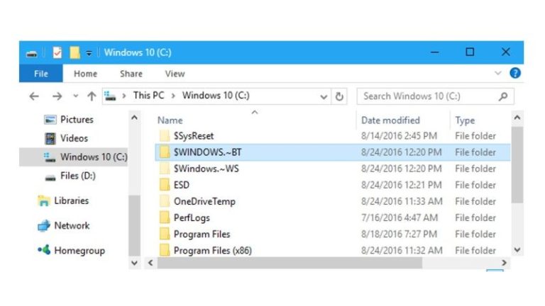 What Is $Windows.~BT Folder And Is It Safe To Delete It (2023)