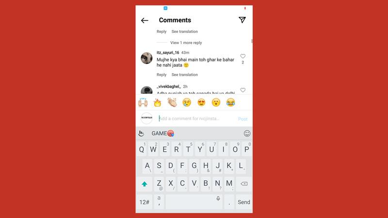 How to Add GIFs in Instagram Comments