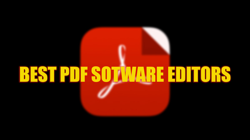 Best PDF software editors