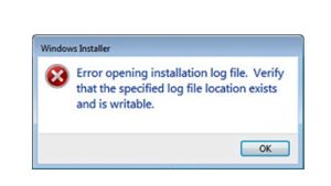 Ошибка при открытии файла журнала установки проверьте что указанный файл журнала существует