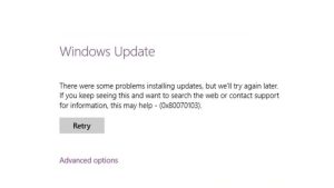 Fix: Windows Update Install Error 0x80070103 (2023)