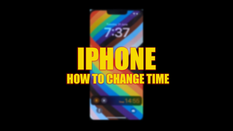 Изменить время на iPhone