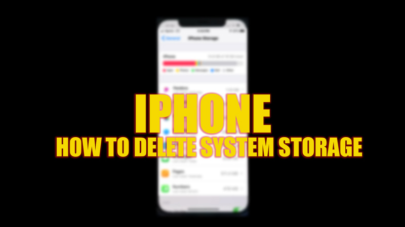 Как удалить системное хранилище на iPhone