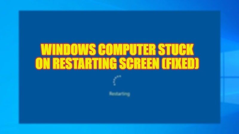 как исправить зависание компьютера с Windows на экране перезагрузки