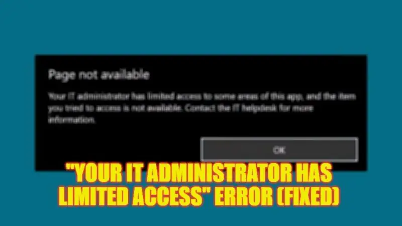как исправить ваше сообщение об ошибке администратора с ограниченным доступом в Windows