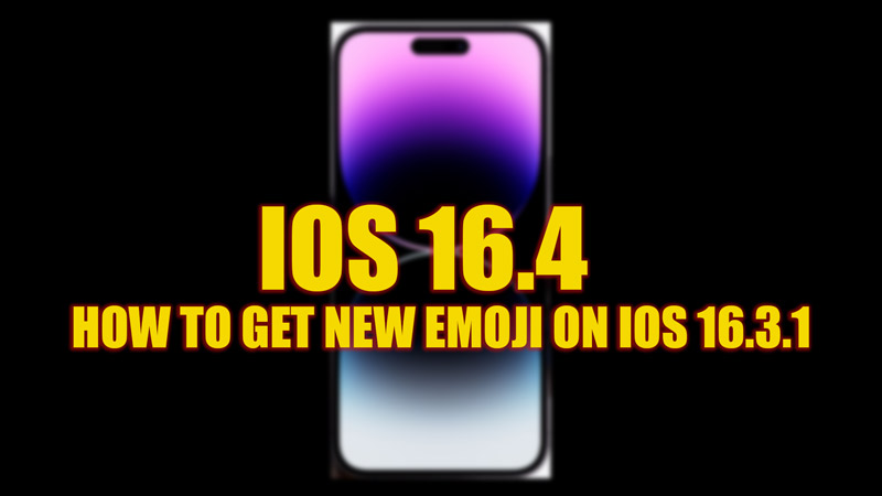 Получите новые эмодзи iOS 16.4 на iOS 16.3.1