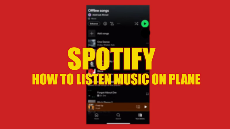 Слушайте музыку Spotify в самолете