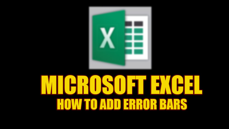 Microsoft Excel add error bars