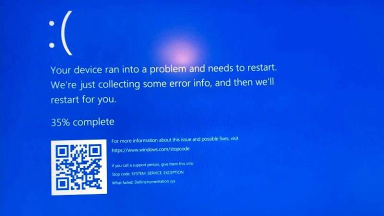 Fix: DellInstrumentation.sys Failed Blue Screen Error (2023)