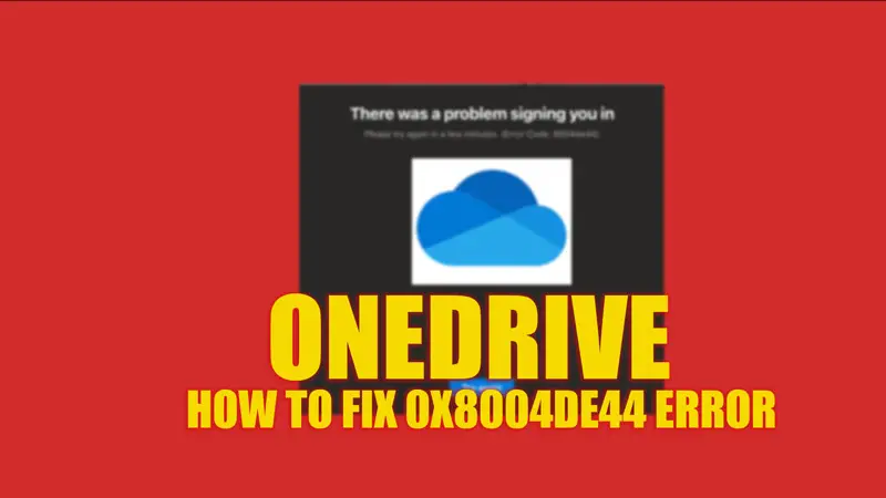 Исправить ошибку 0xc8004de44 в OneDrive