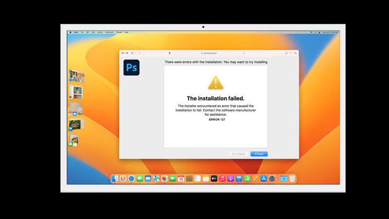Исправить код ошибки Mac Adobe Creative Cloud 127