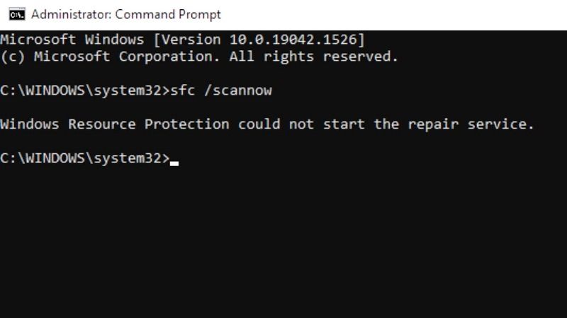 исправить защиту ресурсов Windows не удалось запустить ошибку службы ремонта
