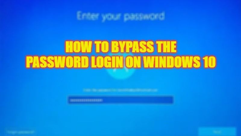 как обойти пароль на вход в виндовс 10