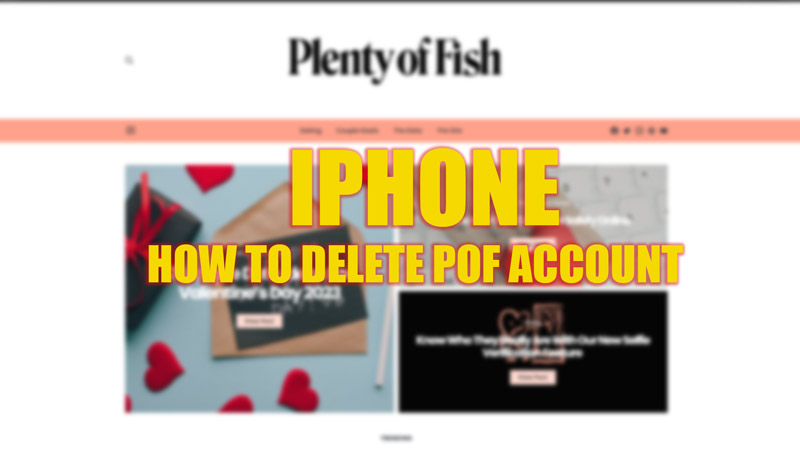 Как удалить учетную запись POF на iPhone