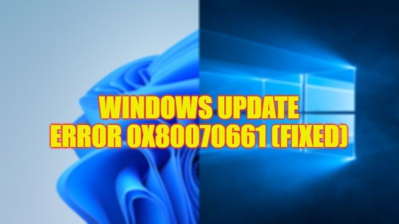 how to fix windows update error 0x80070661