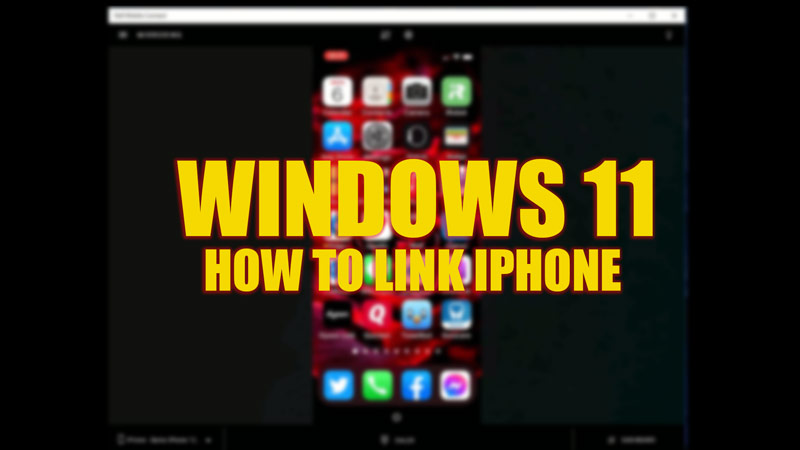 how to link iphone photos to windows 11