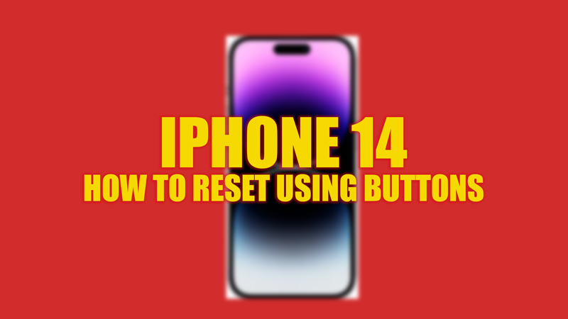 Сбросить iPhone 14 с помощью кнопок