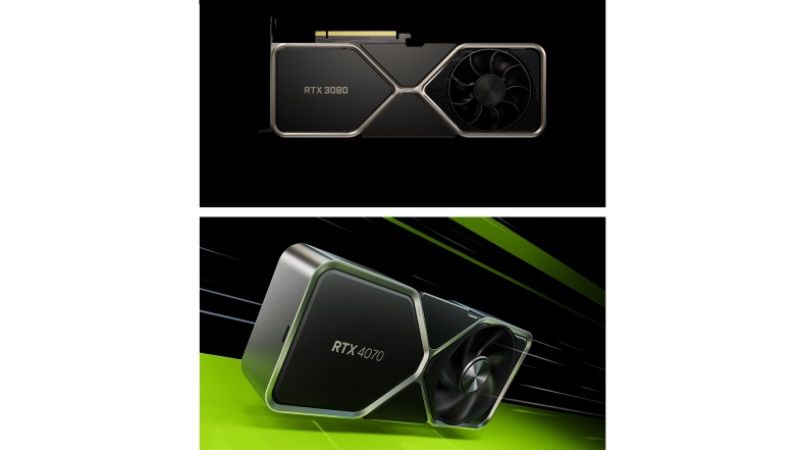 Nvidia GeForce RTX 3080 против RTX 4070